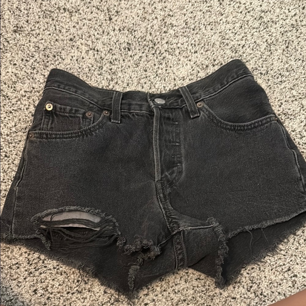 Levi’s Black Denim Shorts size 24